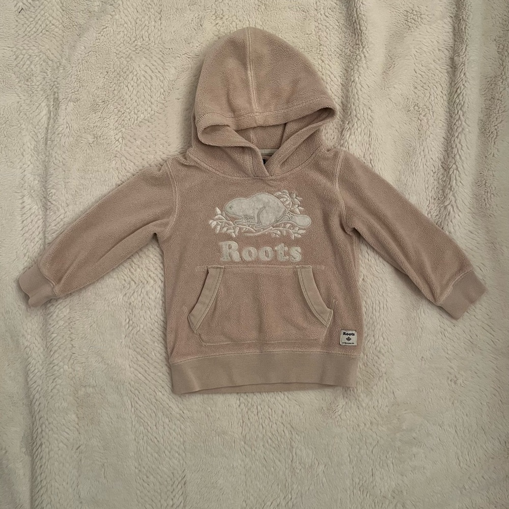 Roots Kids Light Pink Hoodie